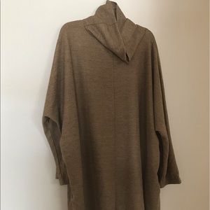 Cowl neck tunic sweater